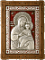 Икона Божией Матери "Урюпинская", красная эмаль