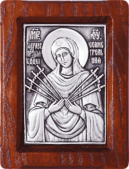 Купить православную икону - Икона Божией Матери "Семистрельная", А25-1