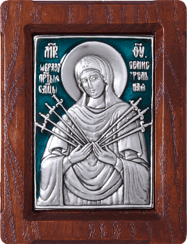 Купить православную икону - Икона Божией Матери "Семистрельная", А25-3
