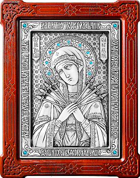 Купить православную икону - Икона Божией Матери "Семистрельная", А87-2