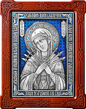 Купить православную икону - Икона Божией Матери "Семистрельная", А87-3
