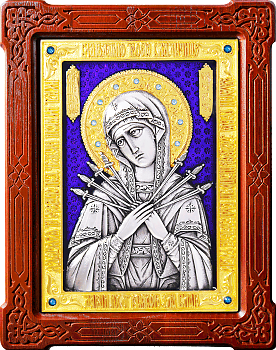 Купить православную икону - Икона Божией Матери "Семистрельная", А87-7
