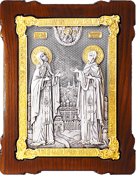 Купить православную икону - Петр и Феврония, свв. прпп. кнн., А120-6