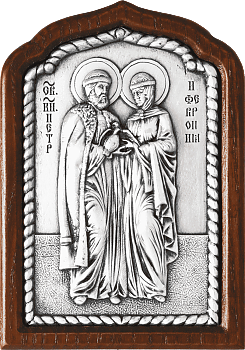 Купить православную икону - Петр и Феврония, свв. прпп. кнн., А139-1