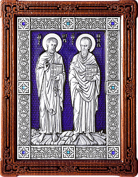 Купить православную икону - Петр и Павел, свв. апп., А142-3