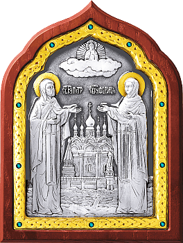 Купить православную икону - Петр и Феврония, свв. прпп. кнн., А67-6