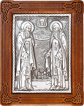 Купить православную икону - Сергий и Герман Валаамские, свв. прпп., А96-1