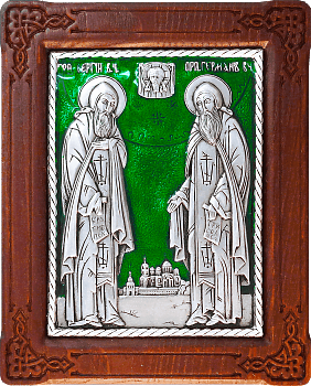 Купить православную икону - Сергий и Герман Валаамские, свв. прпп., А96-3