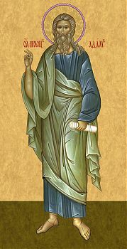 Адам, святой праотец всех людей - храмовая икона для иконостаса. Позиция 6