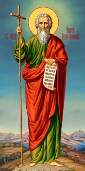 Андрей Первозванный, святой апостол - храмовая икона для иконостаса. Позиция 17