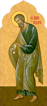 Андрей Первозванный, святой апостол - храмовая икона для иконостаса. Позиция 16