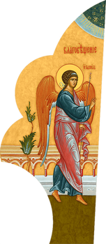 Архангел Гавриил Благовещение | Купить фигурную икону для Царских врат. Позиция 33