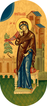 Богородица. Благовещение. Придел - храмовая икона для иконостаса. Позиция 56