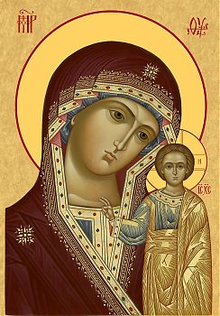 Икона Божией Матери "Казанская" - храмовая икона для иконостаса. Позиция 70