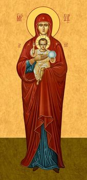 Икона Божией Матери "Валаамская" - храмовая икона для иконостаса