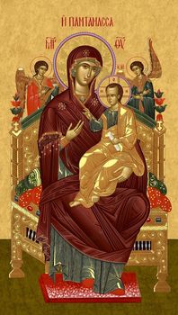 Икона Божией Матери "Всецарица" - храмовая икона для иконостаса