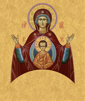 Икона Божией Матери "Знамение" - храмовая икона для иконостаса