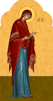 Божия Матерь Дева Мария | Купить икону для деисисного чина иконостаса. Позиция 53