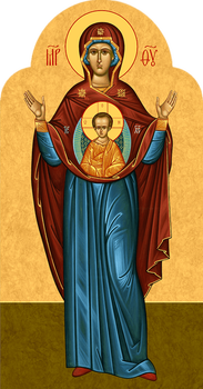 Божия Матерь - храмовая икона для иконостаса