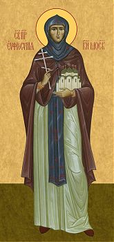 Евфросиния (в миру Евдокия) Московская, святой преподобный - храмовая икона для иконостаса. Позиция 157