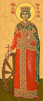 Святая великомученица Екатерина | Купить икону для местного ряда иконостаса. Позиция 151