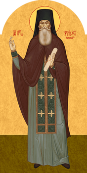 Феодор Санаксарский преподобный | Печать арочной иконы для местного чина иконостаса. Позиция 373