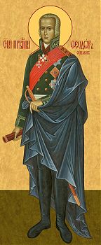 Феодор Ушаков, святой праведный, воин - храмовая икона для иконостаса. Позиция 375
