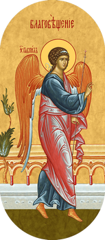 Архангел Гавриил, святой Архистратиг. Благовещение - храмовая икона для иконостаса. Позиция 26