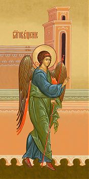 Архангел Гавриил, святой Архистратиг. Благовещение - храмовая икона для иконостаса. Позиция 30