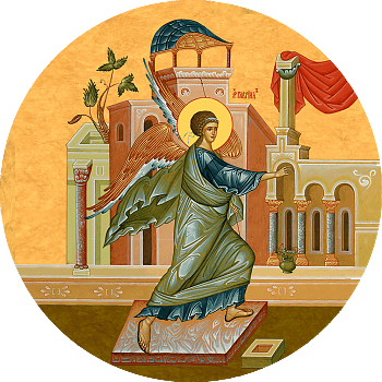 Архангел Гавриил, святой Архистратиг. Благовещение - храмовая икона для иконостаса. Позиция 29
