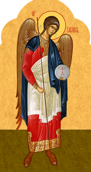 Архангел Гавриил, святой Архистратиг - храмовая икона для иконостаса. Позиция 20
