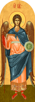 Святой Архистратиг Архангел Гавриил | Купить храмовую икону для дьяконской двери. Позиция 21