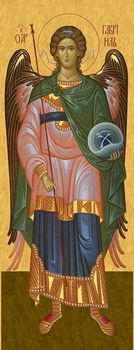 Святой Архистратиг Архангел Гавриил | Купить храмовую праздничную икону для дьяконской двери. Позиция 24