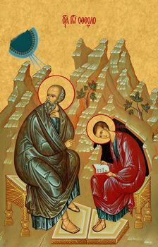 Апостол евангелист Иоанн Богослов | Купить икону для Царских врат иконостаса. Позиция 176