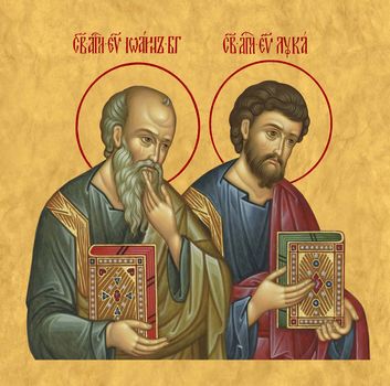 Иоанн и Лука,  святые апостолы - храмовая икона для иконостаса. Позиция 193