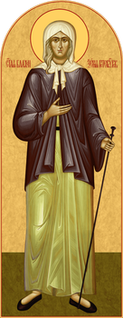 Ксения Петербургская, святая блаженная - храмовая икона для иконостаса. Позиция 209