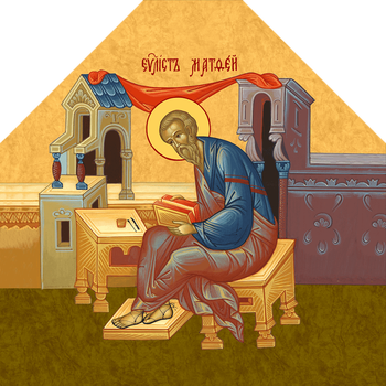 Евангелист апостол Матфей | Купить икону для Царских врат иконостаса. Позиция 244