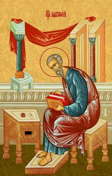 Апостол евангелист Матфей | Купить икону для Царских врат иконостаса. Позиция 242