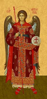 Архангел Михаил, святой Архистратиг - храмовая икона для иконостаса. Позиция 39