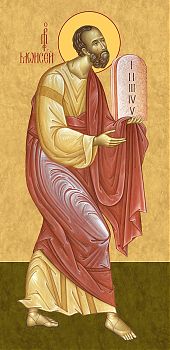 Моисей, святой пророк - храмовая икона для иконостаса. Позиция 253