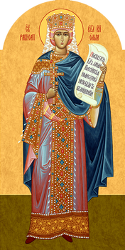 Ольга, святая равноапостольная великая княгиня - храмовая икона для иконостаса. Позиция 264