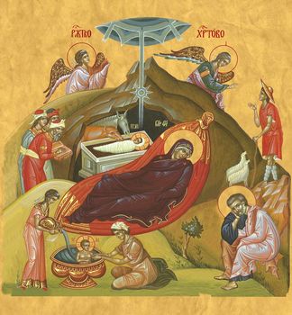 Рождество Христово - храмовая икона для иконостаса. Позиция 305