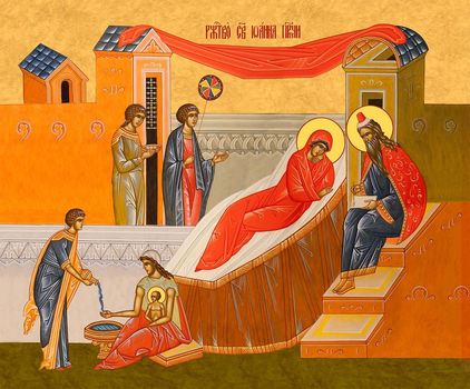 Рождество святой Иоанна Предтечи и Крестителя Господня - храмовая икона для иконостаса. Позиция 302