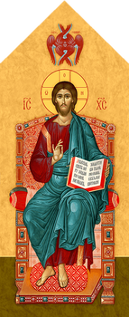 Спаситель на троне | Печать иконы для деисисного ряда иконостаса. Позиция 337