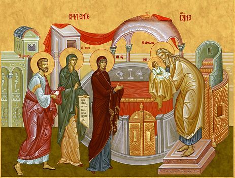 Праздник Сретения Господня | Печать иконы для иконостаса. Позиция 353