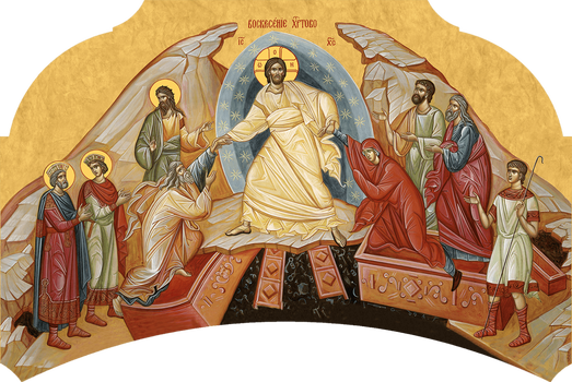 Воскресение Христово - храмовая икона для иконостаса