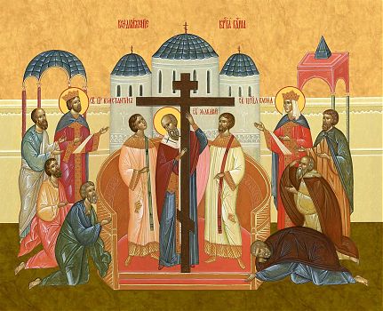 Воздвижение Креста Господня - храмовая икона для иконостаса. Позиция 107