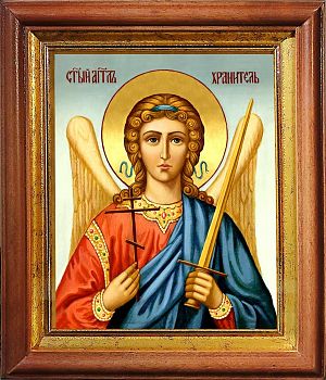 Икона Ангела Хранителя в киоте | Размер 13х16 см | 40200-5 (04006)
