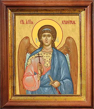 Икона Ангела Хранителя в киоте | Размер 13х16 см | 40200-5 (04А15)