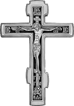 Крест "Выносной" серебряный, большой